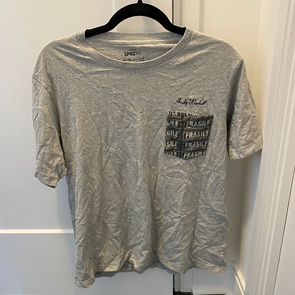 Andy Warhol for Uniqlo Men's Grey T-Shirt Size Large - Picture 1 of 3